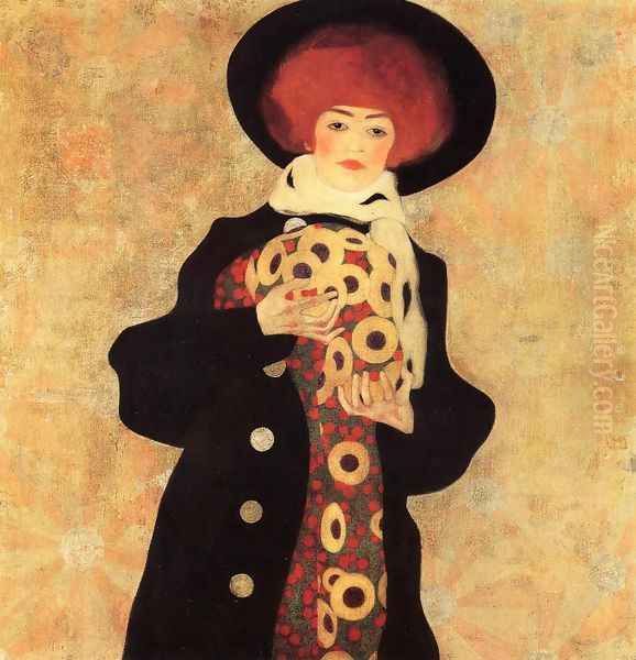 Woman With Black Hat - view 1