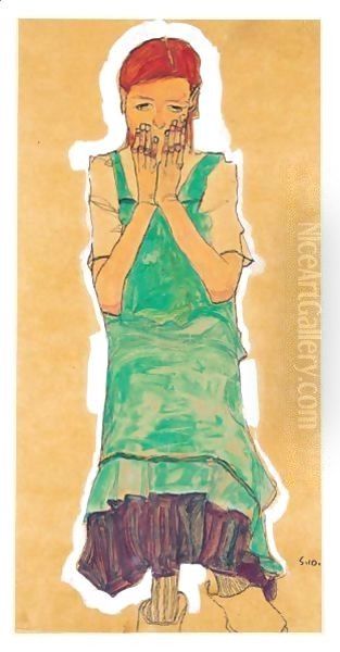 Girl With Green Pinafore - view 1