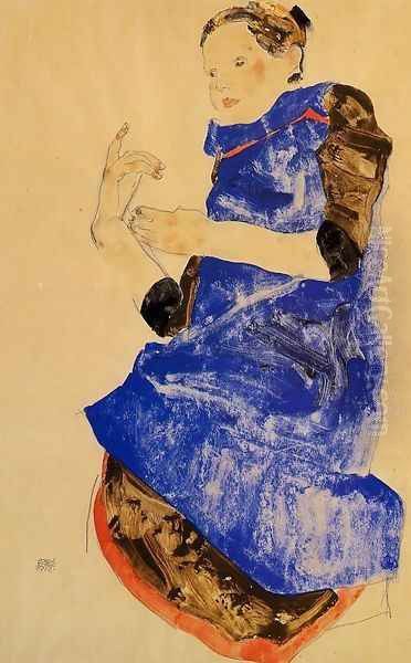 Girl In A Blue Apron - view 1