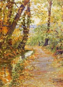 Winding Brook by Egon Schiele