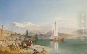 By The Margin Of Fair Zurich's Waters by James Baker Pyne