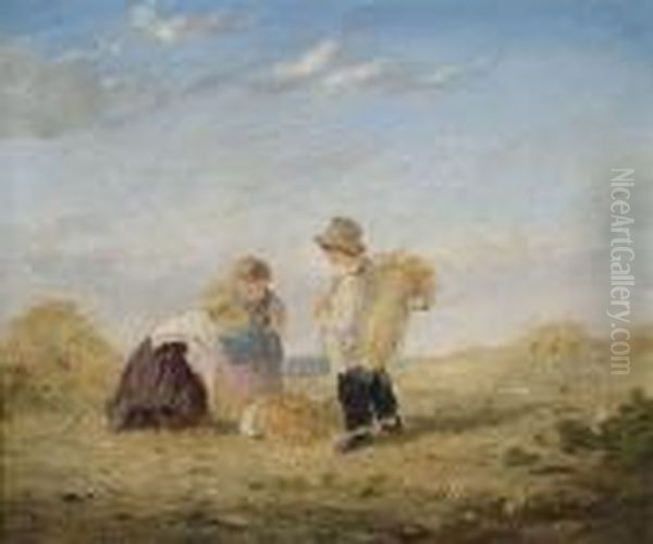 Playing Children At Seaside - view 1