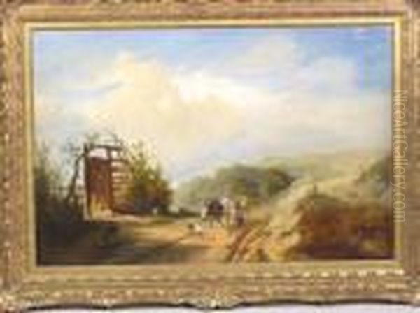 Driving Cattle Along A Country Track - view 1