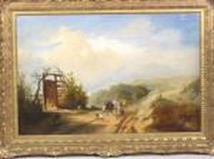 Driving Cattle Along A Country Track