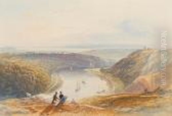 View Of The Avon Gorge With Cooks Folly by James Baker Pyne