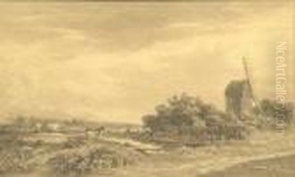 Postmill With Cattle And Sheep To The Fore - view 1