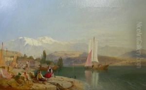 'by The Margin Of Fair Zurich's Waters' by James Baker Pyne