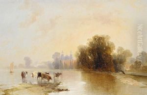Eton College Seen From The Thames by James Baker Pyne
