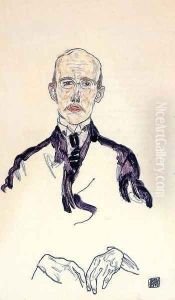 Portrait Of Karl Maylander by Egon Schiele