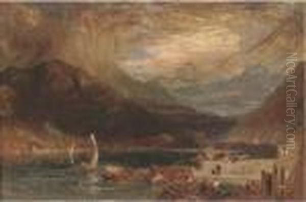 A Storm On Lake Como, Northern Italy - view 1