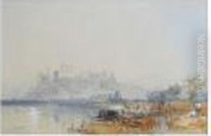 Windsor Castle From The Thames by James Baker Pyne