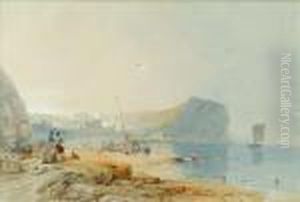 Theshore At Staithes by James Baker Pyne