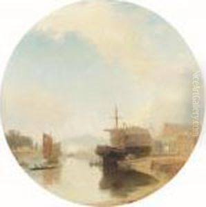 The Floating Harbour At Bristol With Ashton Hill And The Crescents
