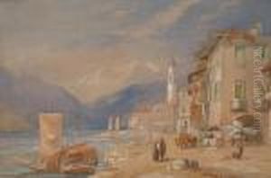 View Over A Swiss Lake by James Baker Pyne