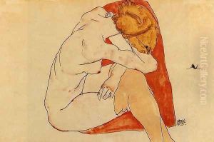 Seated Woman by Egon Schiele