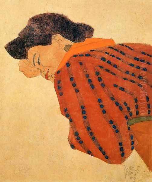 Reclining Woman With Red Blouse - view 1