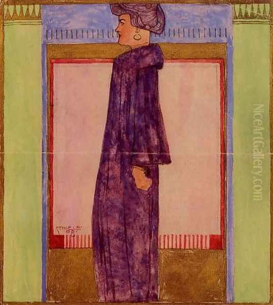 Standing Woman In Profile - view 1