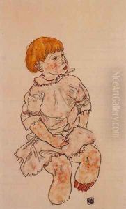 Seated Child Anton Prschka Jr