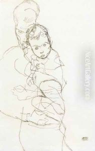 Mother and Child III by Egon Schiele