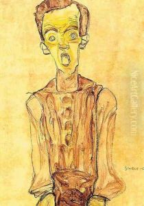 Portrait with an open mouth