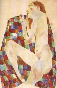 Sleeping girl by Egon Schiele