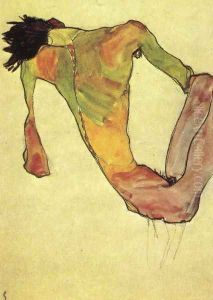 Male trunk on 1911 by Egon Schiele