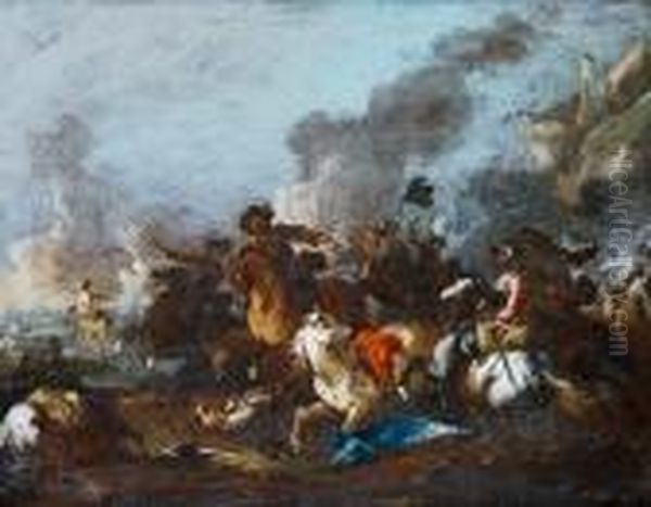 A Cavalry Skirmish - view 1