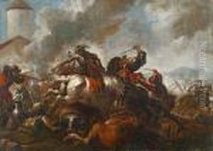 Einreitergefecht by August Querfurt
