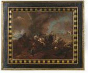Battaglia Di Cavallerie by August Querfurt