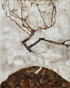 Small tree in late autumn by Egon Schiele