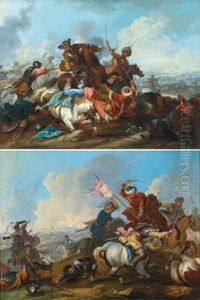 Combattimento Fra Cavalieri
Imperiali E Turchi; Combattimento Fraturchi E Cavalieri Imperiali by August Querfurt