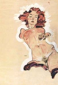 Feminine act by Egon Schiele