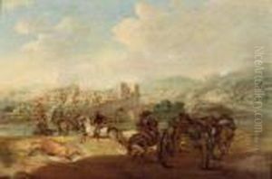Combattimento Di Cavalleria by August Querfurt