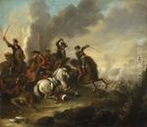 Reiterschlacht. by August Querfurt