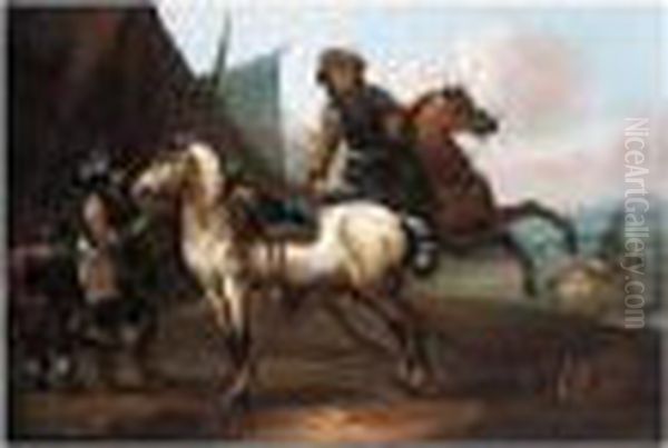 A Cavalry Encampment - view 1