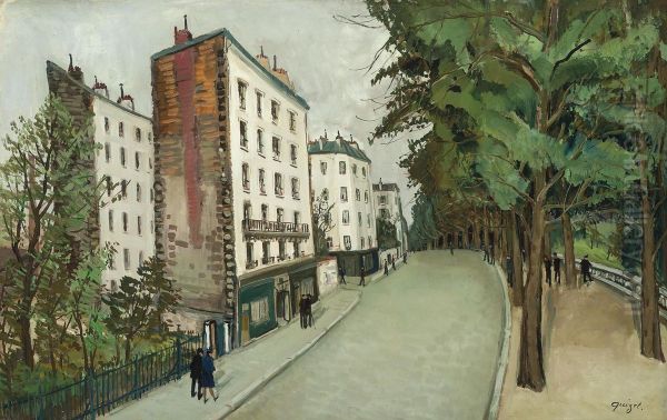 Buttes Chaumont, Avenue Simon Bolivar - view 1