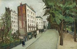 Buttes Chaumont, Avenue Simon Bolivar by Alphonse Leon Quizet