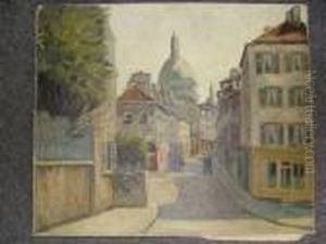 Rue De Montmartre by Alphonse Leon Quizet