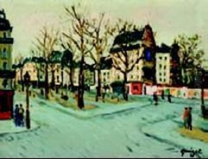 Vue De Paris Animee by Alphonse Leon Quizet