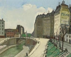 Le Pont Au Canal De La Villette, Paris Le Pont Au Canal De La Villette, Paris