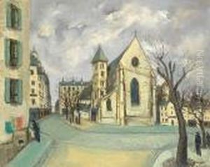 Vue De Paris by Alphonse Leon Quizet