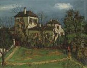 Les Talus, Rue Cortot by Alphonse Leon Quizet