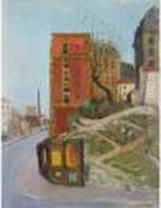 Une Rue, Environs De Paris by Alphonse Leon Quizet