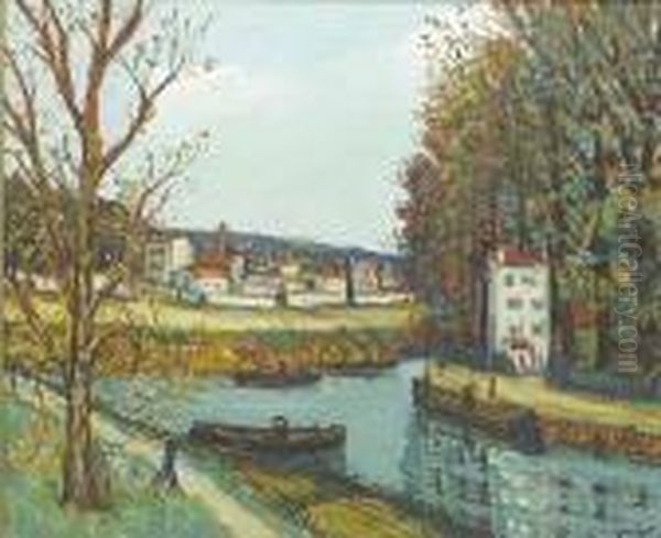 Boats On A Canal - view 1