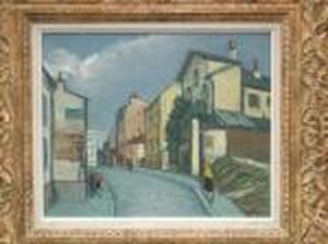 Vieille Rue A Montmartre by Alphonse Leon Quizet