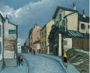 Vieille Rue Animee by Alphonse Leon Quizet