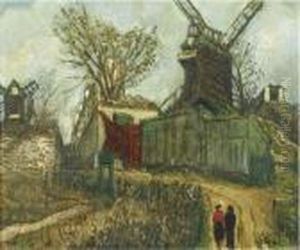 Moulin De La Galette by Alphonse Leon Quizet