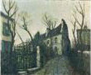Rue De Village by Alphonse Leon Quizet