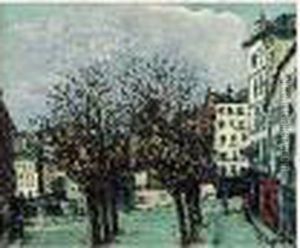 Place A Montmartre by Alphonse Leon Quizet