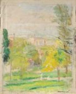Vue D'un Parc by Ernest Quost